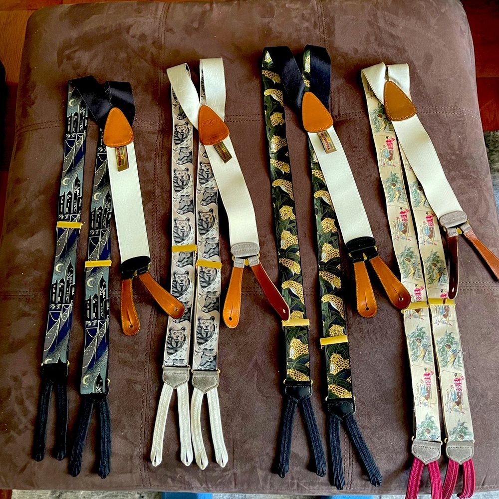 4 Men’s suspenders. Trafalgar brand.